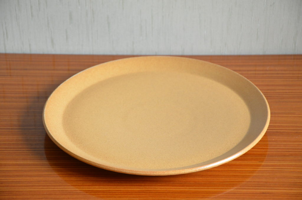 Plat De Service Vintage Vereco En Verre Marron - Années 70, Bon état